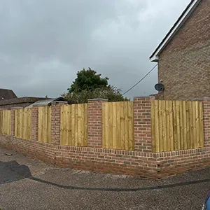 brown fence