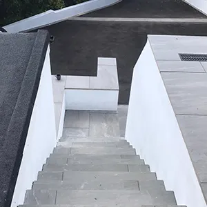 white stairs